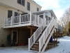 Deck with Stairs and Sunroom